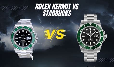 kermit vs starbucks rolex|rolex starbucks bezel colors.